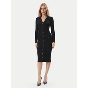 Marciano Guess Pletena obleka G6BK33 Z1636 Črna Slim Fit