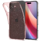 Spigen Liquid Crystal Glitter, Rose Quartz - iPhone 16 (ACS08193)