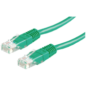 ROLINE Roline 21.15.0533 RJ45 omrežni kabel\, Patch kabel CAT 5e U/UTP 1.00 m zelena  1 kos, (20420879)