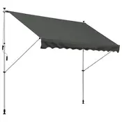 Homestar Samostoječa ročna tenda 300x150 cm siva