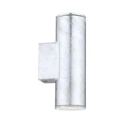 Eglo 30911 - LED zunanja stenska svetilka RIGA 2xGU10/2,8W/230V IP44 srebrna