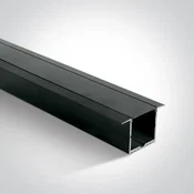 ALU PROFIL+DIFFUZOR CRNI