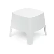 Prosperplast Plastična stolica in odlagalna mizica MILANE 48,5x48,5x42 cm, bela