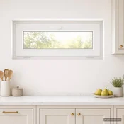 vidaXL Notranja barva okna za klet bela RISOR 95 x 40 cm