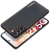 Usnjen TPU Ovitek Samsung Galaxy S24 Ultra - Črn