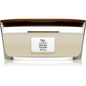 Woodwick dišeča sveča Beli teak, 453,6 g