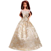Lutka Barbie Signature - 2025 Holiday, Latinoamerikanka u zlatnoj haljini