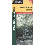National Geographic Trails Illustrated Map Shenandoah National Park, Virginia, USA