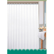 Zavesa za prho, 180 x 200cm, 100% poliester/bela - Bela - 2000.00 - 24 - Blago - Aqualine - 180x200 cm