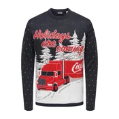 Only & Sons Pulover ONSXMAS COLA dimno modra/svetlo siva/rdeča/bela