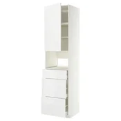 METOD / MAXIMERA Visoki element za ugradb uredaje, bijela/Ringhult bijela, 60x60x240 cm