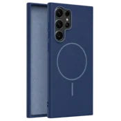 Leather Grip MagSafe maska za Samsung Galaxy S22 Ultra – Plava
