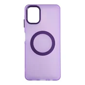 Silikonska futrola Magsafe FLURO COLOR Samsung A06 LJUBICASTA