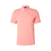 BOSS Majica Passertip pastelno crvena / bijela