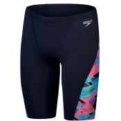 Speedo allover digi v-cut jammer true navy/siren red xxl - uk40