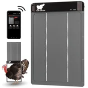 RUN-CHICKEN RUN–CHICKEN Avtomatska vrata za kokošnjak – GIANT SIVA ( z Bluetooth)