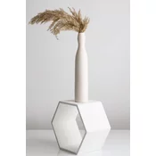 Aberto Design Vaza BSE062, 6x6x31 cm, Bela