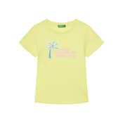 United Colors Of Benetton Majica 3I1XG10JB Rumena Regular Fit