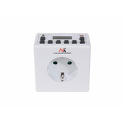 Maclean Timer digitalni MCE30G, 16A, 3600W, 156 programov, šuko, bele barve