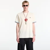 Majice Fred Perry Twin Tipped Cuff T-Shirt Ecru XL