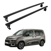 Strešni nosilec za Citroen Berlingo od 2008 do 2018, lahek aluminijast, črne barve