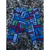 Mens swimsuit borntoswim logo jammer navy m - uk34