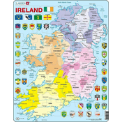 LARSEN Puzzle Zemljevid Irske 48 kosov