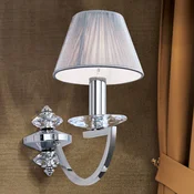 ORION Avala zidna lampa sa kristalnim aplikacijama - Dnevni boravak/blagovaonica - nikal, krom, prozirno - Metal