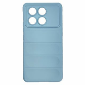 MaxMobile maska za Poco X6 Pro HARD PROTECTION WAVES light blue