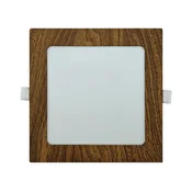 Ugradno stropno svetlo SQUARE LED/12W/230V 4200K 16,8x16,8 cm braon