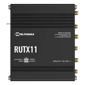 Teltonika RUTX11 LTE Cat6 Dvojni Pasovni Wifi Industrijski Usmerjevalnik