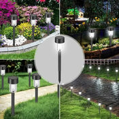Solarne ubodne lampe set 10kom Bela