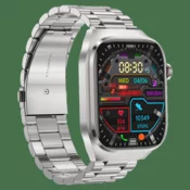 INF Pametna ura s kovinsko zapestnico EKG, srčni utrip, krvni tlak, spanje, pedometer Silver, (21353711)