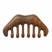 Generic Lesen glavnik, naravni lesen glavnik za lase s širokimi zobmi, glavnik za strganje lasišča, ročno orodje za masažo glave brez statične elektrike, meridianski masažer za nego glave, sproščujo, (21127303)