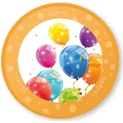 Procos Plastični krožnik za večkratno uporabo BALONI 21 cm