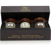 Woodwick Dárková sada , 3 x 85 g, malá svíčka