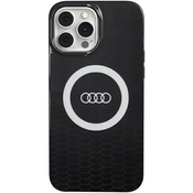 Maska Audi IML Big Logo MagSafe Maskica iPhone 13 Pro Max 6.7 crna tvrda (AU-IMLMIP13PM-Q5/D2-BK)