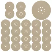shumee BRUSNI PAPIRNI DISK ZA ŽIRAFO 225 mm P240 VELCRO DISK 9 LUKENJ 25 kosov