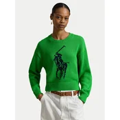Polo Ralph Lauren Pulover 211A96234003 Zelena Relaxed Fit