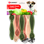 Flamingo Veggie Toothbrush priboljšek v obliki ščetke za čiščenje zob 10cm/8kosov - Za čiščenje zob - Flamingo - Brez mesa - Kosti, sklepi in zobje