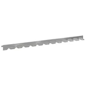 Vidaxl Robovi trave 30 szt. 102 x 4 x 4 cm Jeklo Srebrna