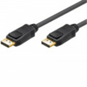 Goobay Goobay DisplayPort Priključni kabel [1x Muški konektor DisplayPort - 1x Muški konektor DisplayPort] 3 m Crna