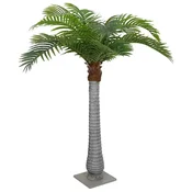 Vidaxl Umetna palma 15 listov 200 cm zelena