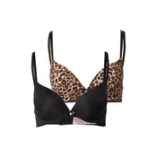 Hunkemöller Nedrček rjava/kapučino/črna
