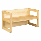 Capoarti multifunkcijska otroška klop CUBE naturale