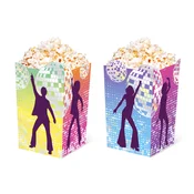 Popcorn škatla Retro Disco 8,5x13,5 cm, pakiranje 6 kos