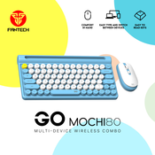 Combo mis tastatura wireless Fantech WK-897 GO Mochi80 plavi