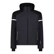 CMP MAN JACKET ZIP HOOD, moška smučarska jakna, siva 35W0117
