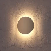 EGLO Zunanja LED-stenna svetilka Briale, peščene barve, višina 20 cm, kovinska - Sodobni - pesek