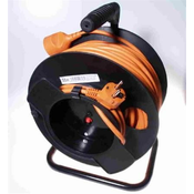 PremiumCord Podaljševalni kabel 230V 50m boben, presek žice 3x1,5mm2, 1x vtičnica